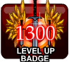 badge Level Badge: 1300