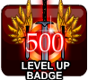 badge Level Badge: 500