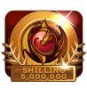 badge 5M Shilling Golds