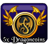 badge 5X Dragoncoins