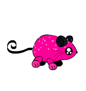 Hot Pink Sparkling Mouse