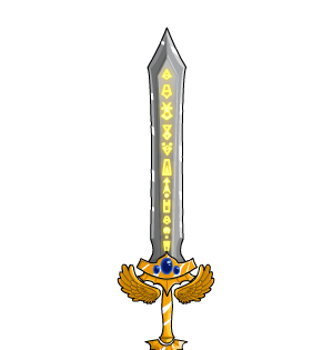 Angelic Runed Broadsword