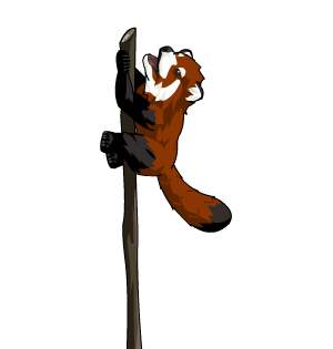 Cursed Red Panda On A Stick