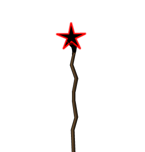 Black Star Caster Staff