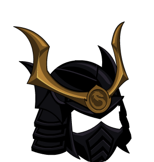 Obsidian Samurai Masked Helm