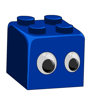 Blue Block Head