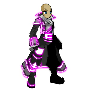 Pink Neon Light Naval Commander male