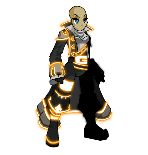 Orange Neon Light Naval Commander male