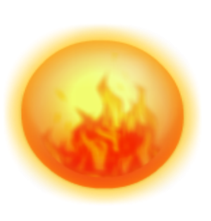 Floating Fire Orb Replica