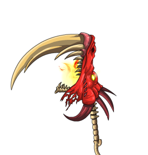 Dual Flaming Dragon Scythes