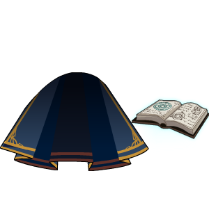 Royal Mage Cape + Tome