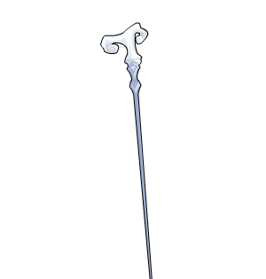 Elegant Frostball Cane