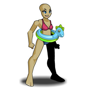 Beach Ready Swim Suit + Floaty male