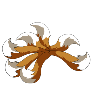 Prismatic 7-Tailed Fox Tail