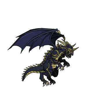 Reviled Black Void Dragon