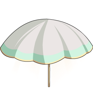 Summer Mint Umbrella