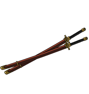 Sheathed Traveler's Swords
