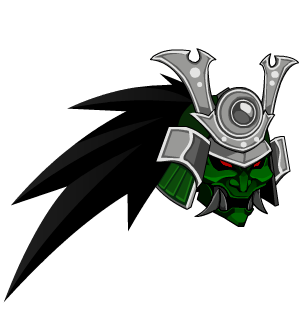 Ceremonial Jade Samurai Crest