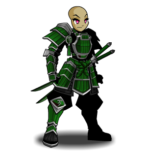 Ceremonial Jade Samurai male