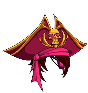 Beleen's Crimson Tricorn + Eyepatch