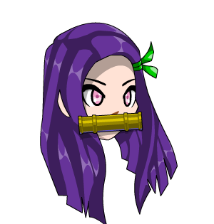 Nezuko Locks and Bamboo