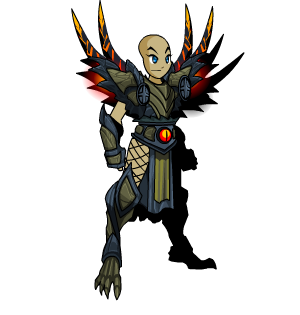 Flame Dragon Warrior Armor male