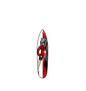 Female Life Guard Summer Surfboard