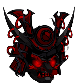 Corrupted Origami Samurai Mask | Helmet | Nullworld
