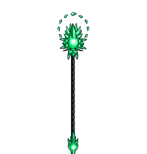 Evergreen Crystal Staff